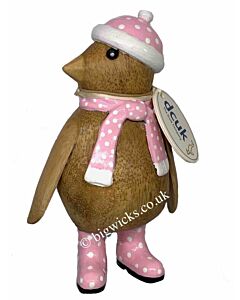 DCUK Natural Welly Baby Emperor Penguin-Pink